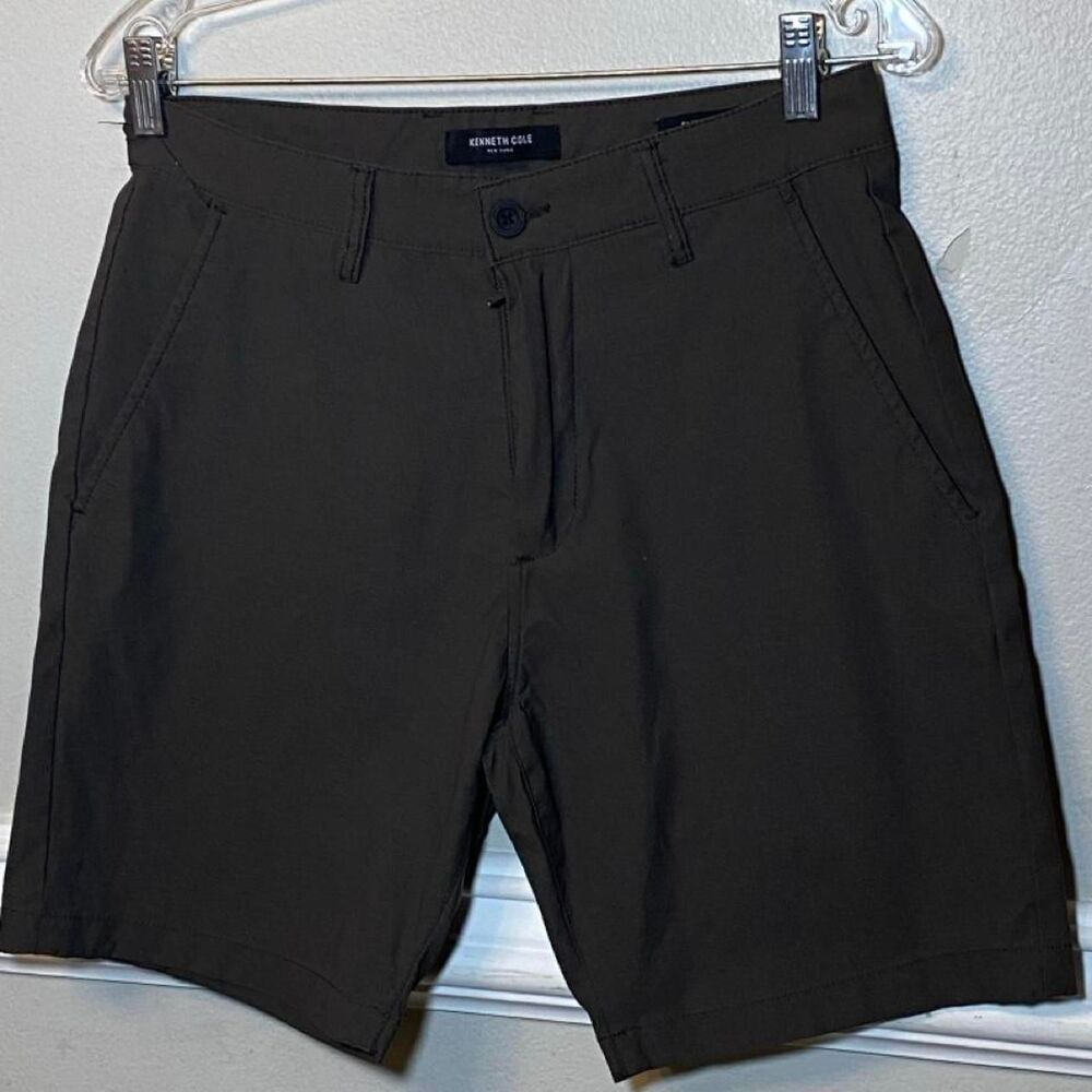 Kenneth-cole Men's Green and Khaki Shorts